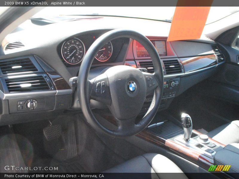 Alpine White / Black 2009 BMW X5 xDrive30i
