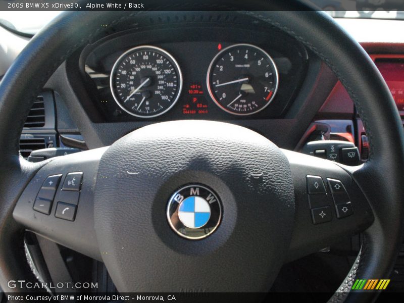 Alpine White / Black 2009 BMW X5 xDrive30i