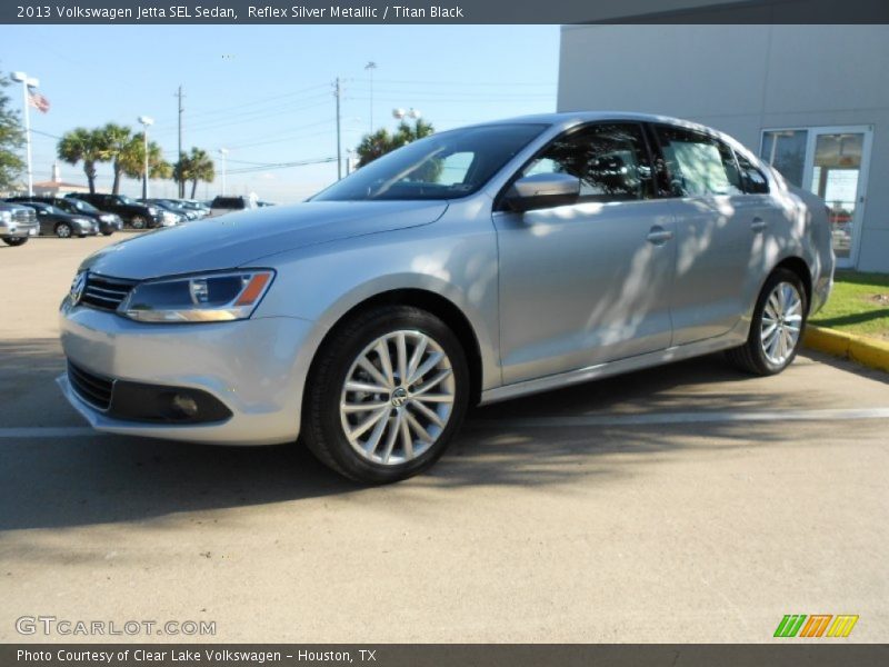 Reflex Silver Metallic / Titan Black 2013 Volkswagen Jetta SEL Sedan