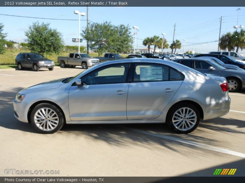 Reflex Silver Metallic / Titan Black 2013 Volkswagen Jetta SEL Sedan