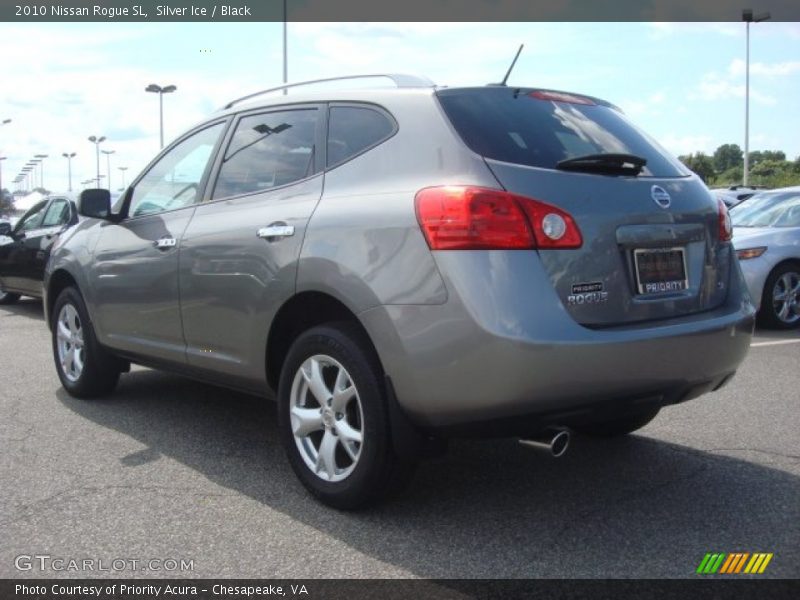 Silver Ice / Black 2010 Nissan Rogue SL
