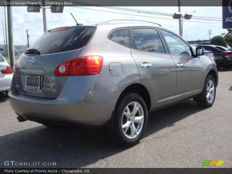 Silver Ice / Black 2010 Nissan Rogue SL