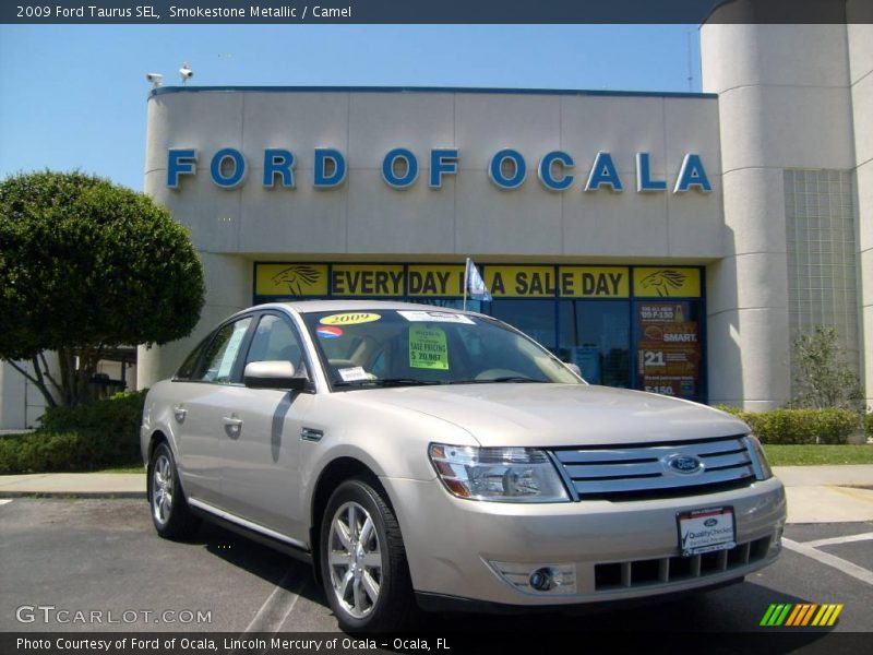 Smokestone Metallic / Camel 2009 Ford Taurus SEL
