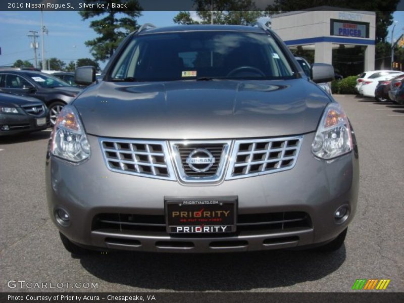 Silver Ice / Black 2010 Nissan Rogue SL