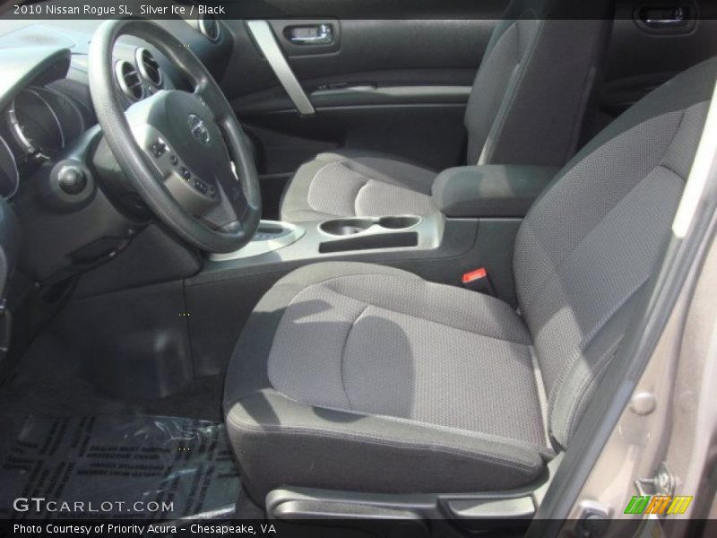 Silver Ice / Black 2010 Nissan Rogue SL