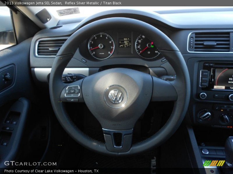 Reflex Silver Metallic / Titan Black 2013 Volkswagen Jetta SEL Sedan