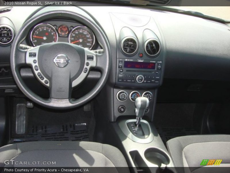 Silver Ice / Black 2010 Nissan Rogue SL