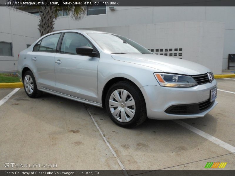 Reflex Silver Metallic / Titan Black 2013 Volkswagen Jetta S Sedan