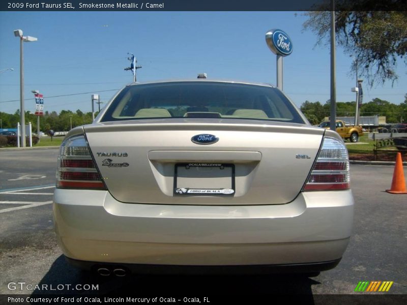 Smokestone Metallic / Camel 2009 Ford Taurus SEL
