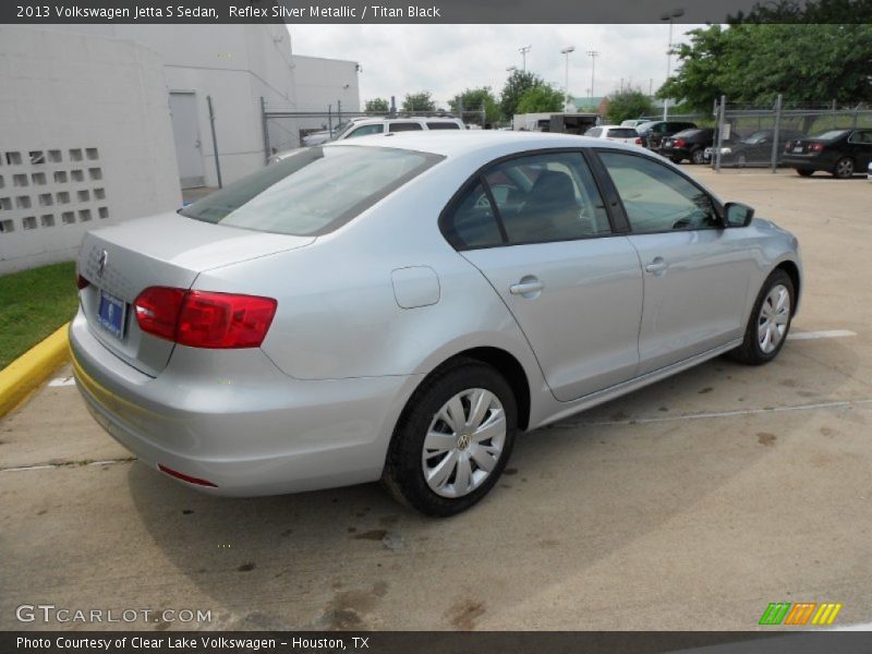 Reflex Silver Metallic / Titan Black 2013 Volkswagen Jetta S Sedan