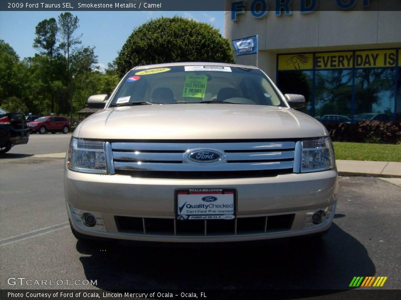 Smokestone Metallic / Camel 2009 Ford Taurus SEL