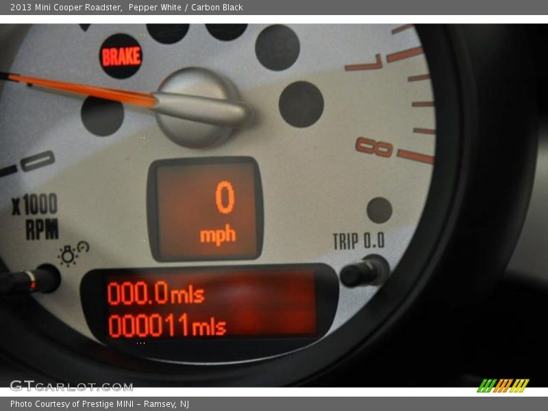 Pepper White / Carbon Black 2013 Mini Cooper Roadster