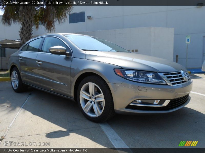 Light Brown Metallic / Desert Beige/Black 2013 Volkswagen CC Sport