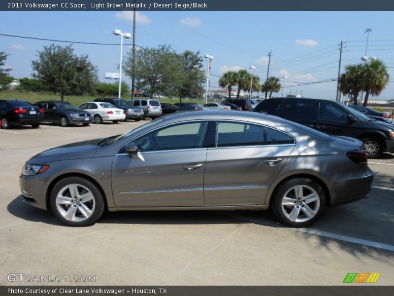 Light Brown Metallic / Desert Beige/Black 2013 Volkswagen CC Sport