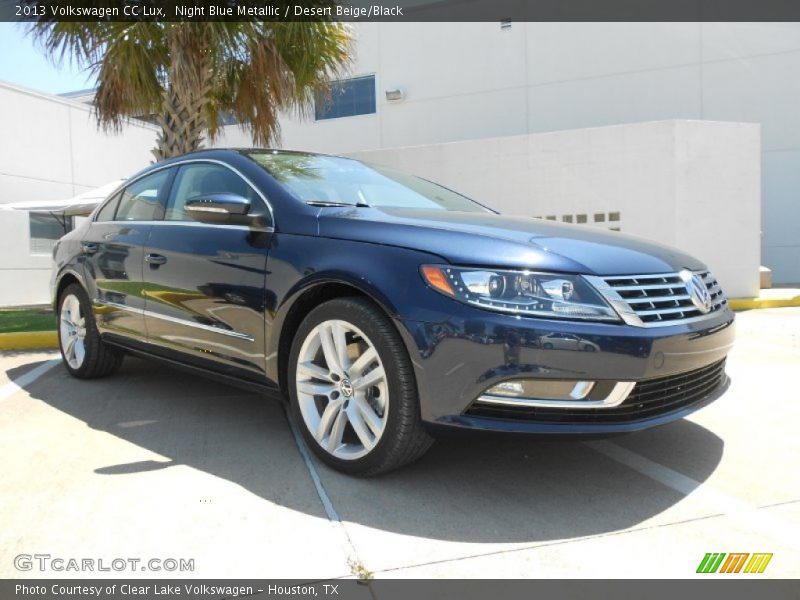 Night Blue Metallic / Desert Beige/Black 2013 Volkswagen CC Lux