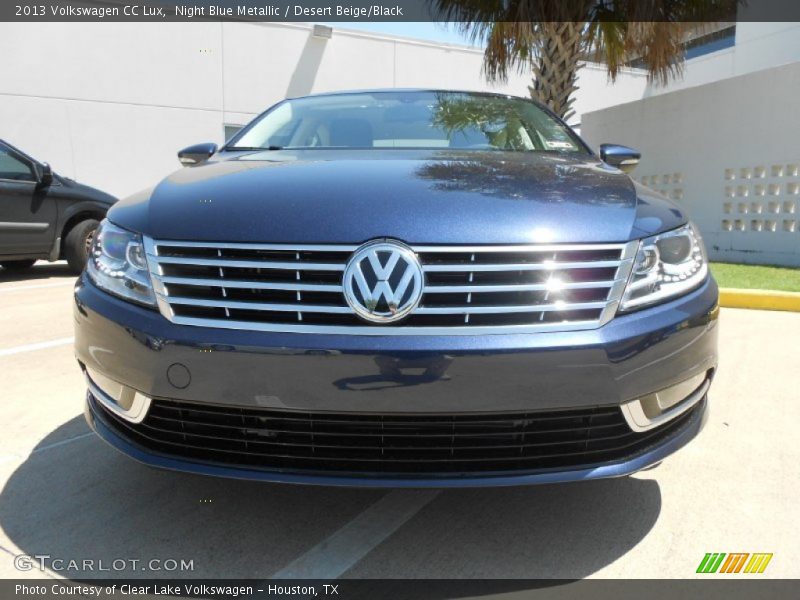 Night Blue Metallic / Desert Beige/Black 2013 Volkswagen CC Lux