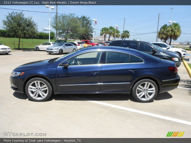 Night Blue Metallic / Desert Beige/Black 2013 Volkswagen CC Lux