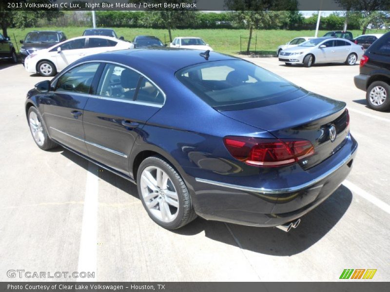 Night Blue Metallic / Desert Beige/Black 2013 Volkswagen CC Lux