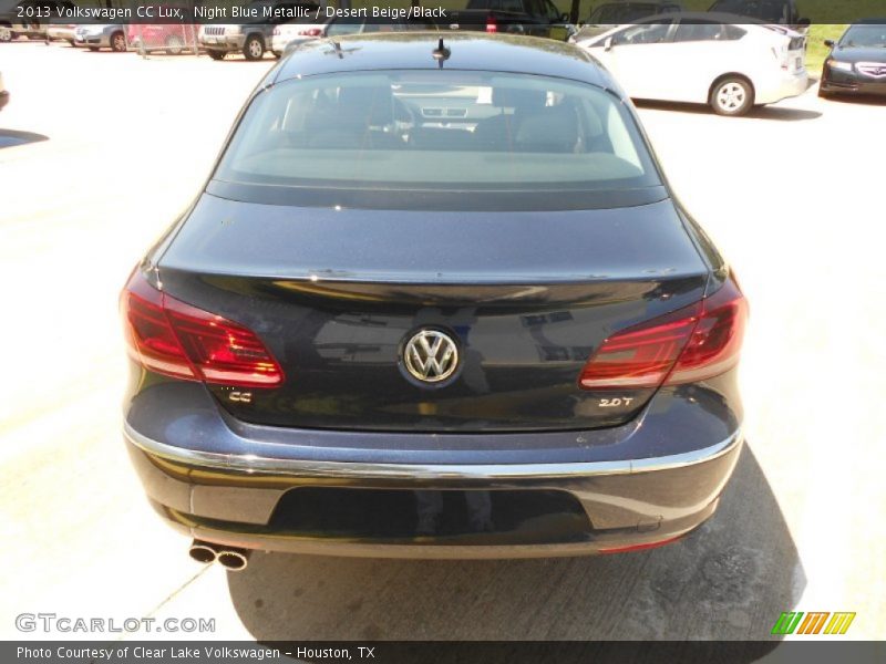 Night Blue Metallic / Desert Beige/Black 2013 Volkswagen CC Lux