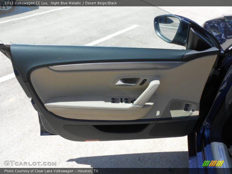 Night Blue Metallic / Desert Beige/Black 2013 Volkswagen CC Lux