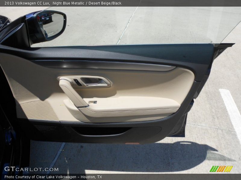 Night Blue Metallic / Desert Beige/Black 2013 Volkswagen CC Lux