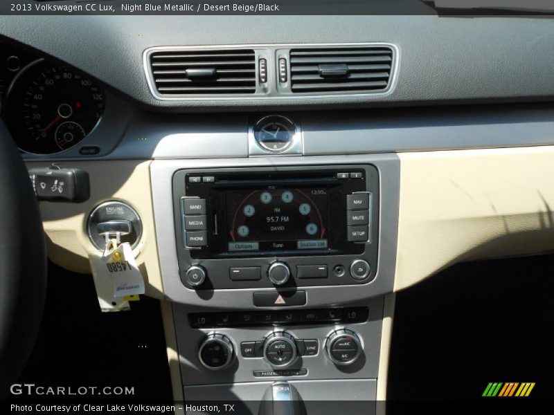 Night Blue Metallic / Desert Beige/Black 2013 Volkswagen CC Lux