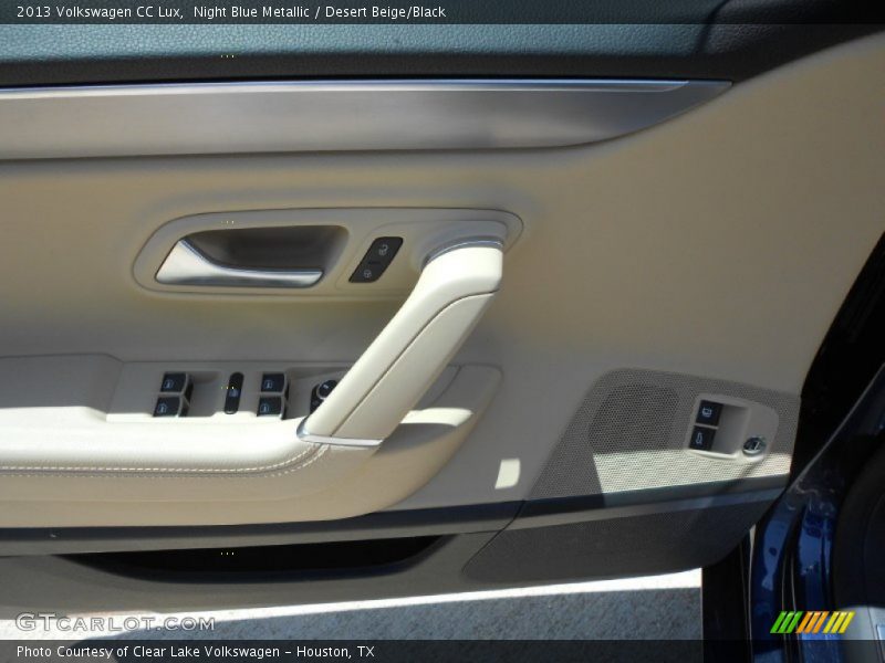 Night Blue Metallic / Desert Beige/Black 2013 Volkswagen CC Lux