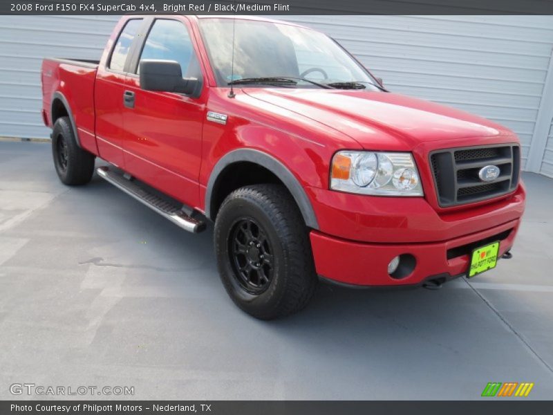 Bright Red / Black/Medium Flint 2008 Ford F150 FX4 SuperCab 4x4