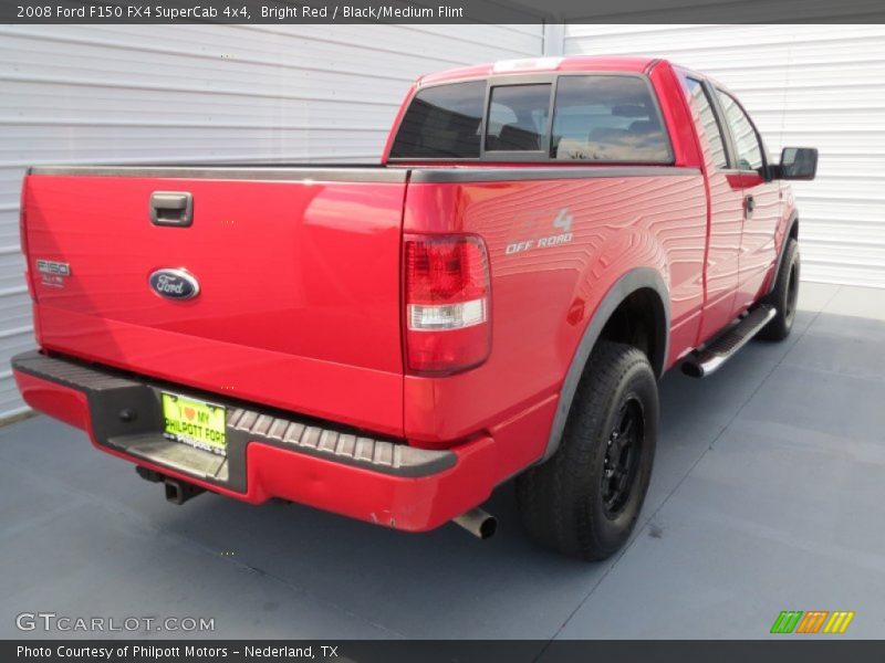 Bright Red / Black/Medium Flint 2008 Ford F150 FX4 SuperCab 4x4