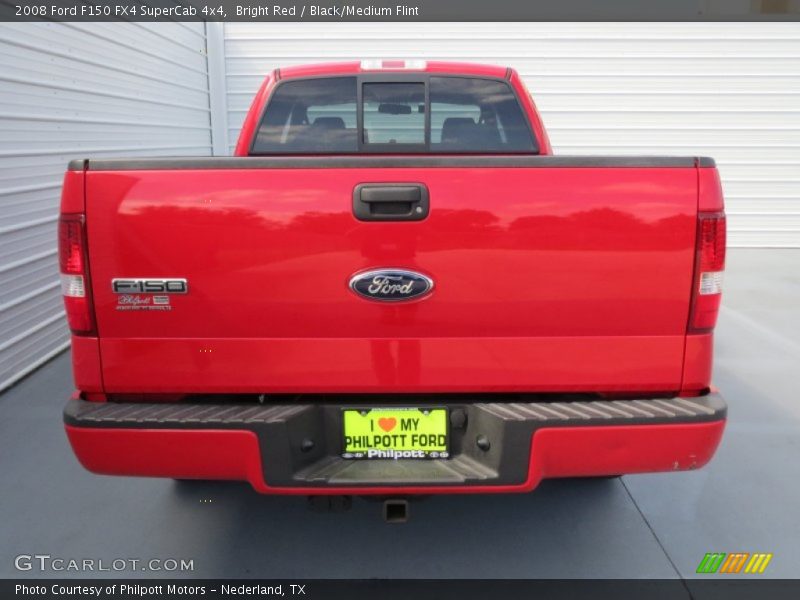 Bright Red / Black/Medium Flint 2008 Ford F150 FX4 SuperCab 4x4