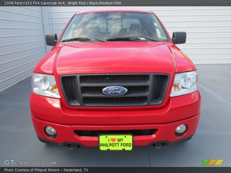 Bright Red / Black/Medium Flint 2008 Ford F150 FX4 SuperCab 4x4