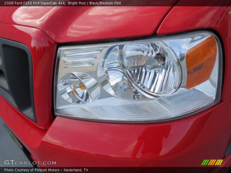 Bright Red / Black/Medium Flint 2008 Ford F150 FX4 SuperCab 4x4