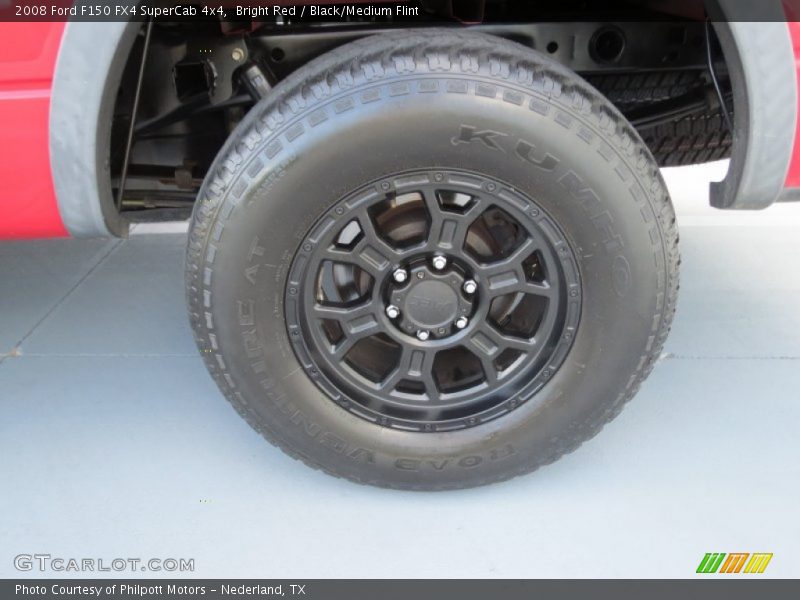 Bright Red / Black/Medium Flint 2008 Ford F150 FX4 SuperCab 4x4