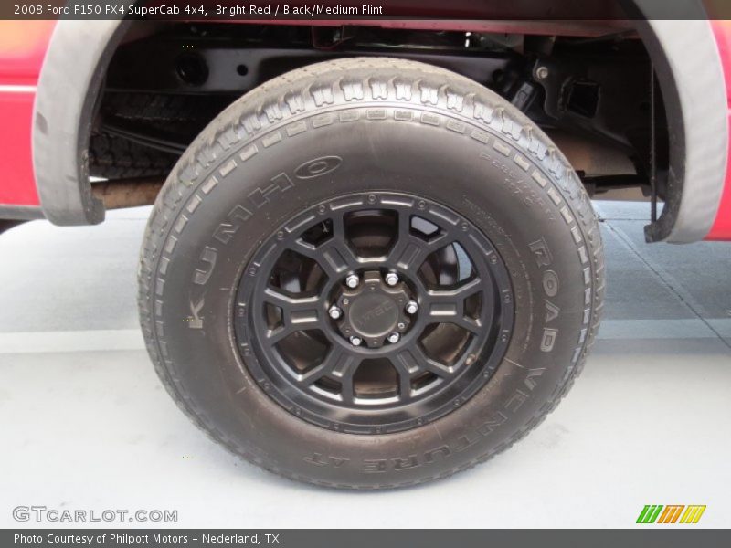 Bright Red / Black/Medium Flint 2008 Ford F150 FX4 SuperCab 4x4