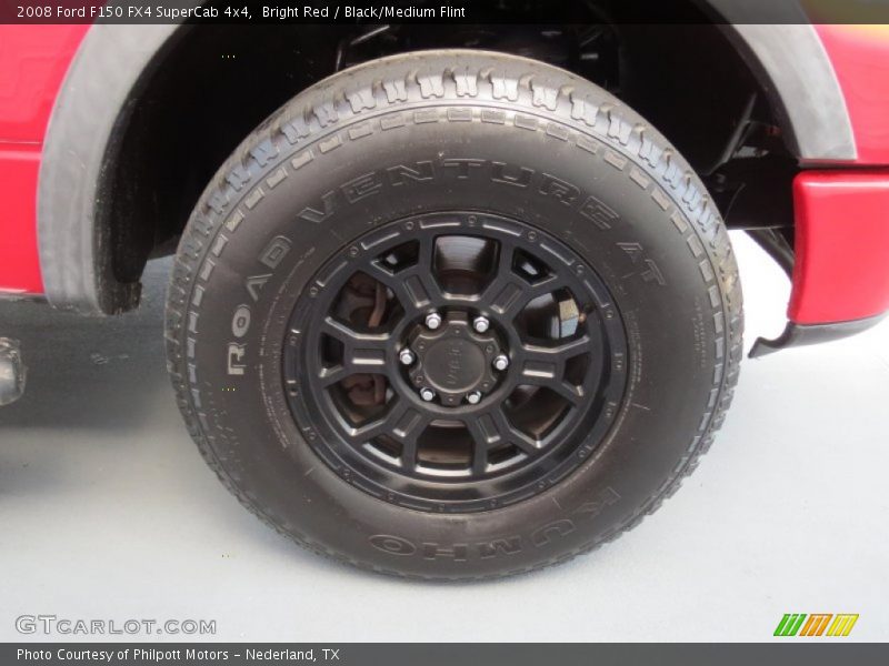 Bright Red / Black/Medium Flint 2008 Ford F150 FX4 SuperCab 4x4