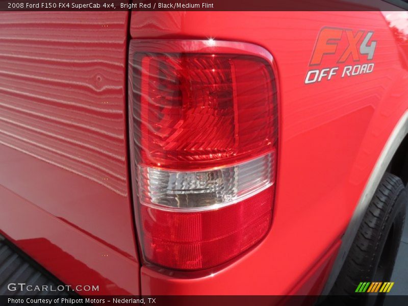 Bright Red / Black/Medium Flint 2008 Ford F150 FX4 SuperCab 4x4