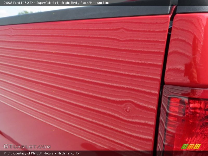 Bright Red / Black/Medium Flint 2008 Ford F150 FX4 SuperCab 4x4