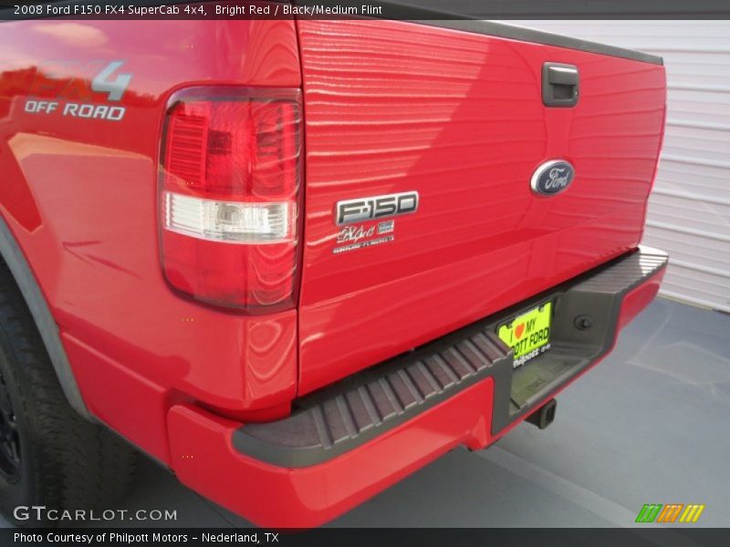 Bright Red / Black/Medium Flint 2008 Ford F150 FX4 SuperCab 4x4