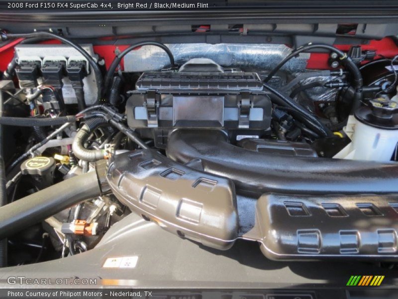 Bright Red / Black/Medium Flint 2008 Ford F150 FX4 SuperCab 4x4