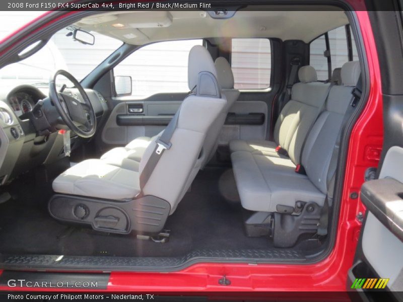 Bright Red / Black/Medium Flint 2008 Ford F150 FX4 SuperCab 4x4