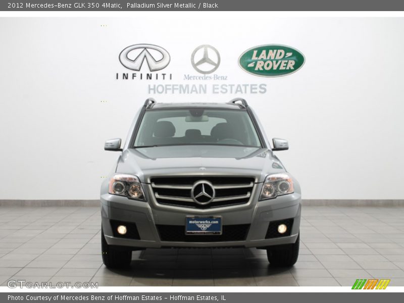 Palladium Silver Metallic / Black 2012 Mercedes-Benz GLK 350 4Matic