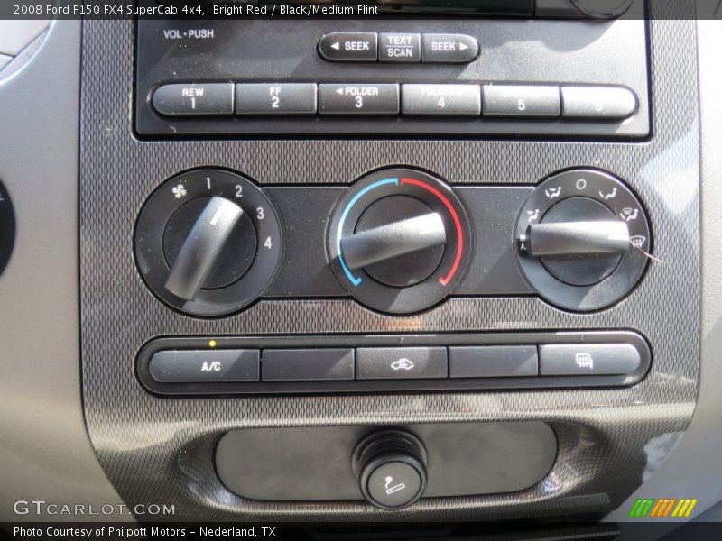 Bright Red / Black/Medium Flint 2008 Ford F150 FX4 SuperCab 4x4