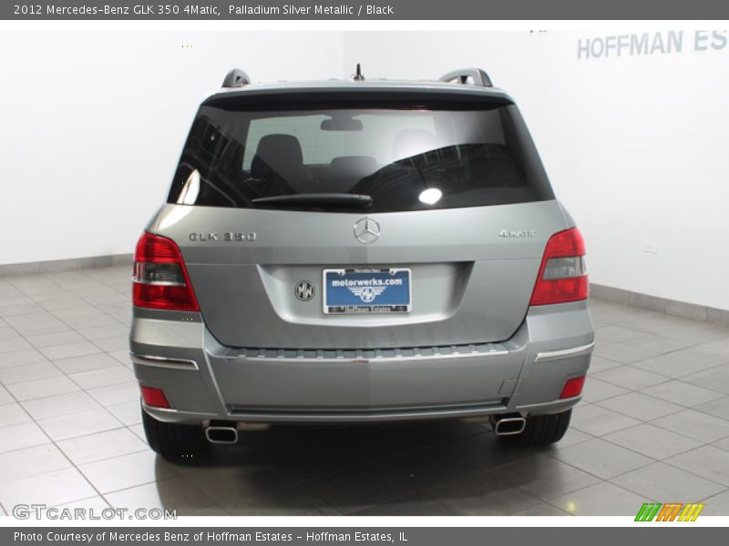 Palladium Silver Metallic / Black 2012 Mercedes-Benz GLK 350 4Matic