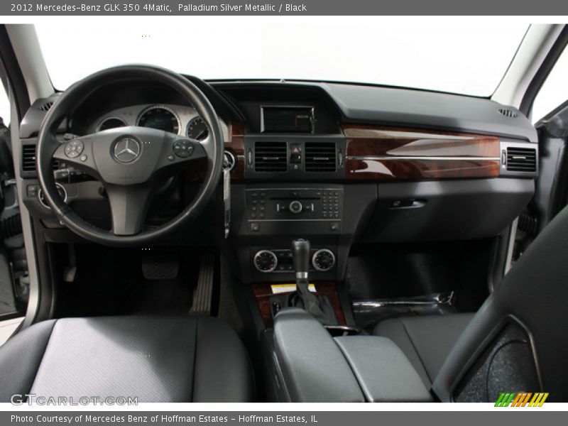 Palladium Silver Metallic / Black 2012 Mercedes-Benz GLK 350 4Matic