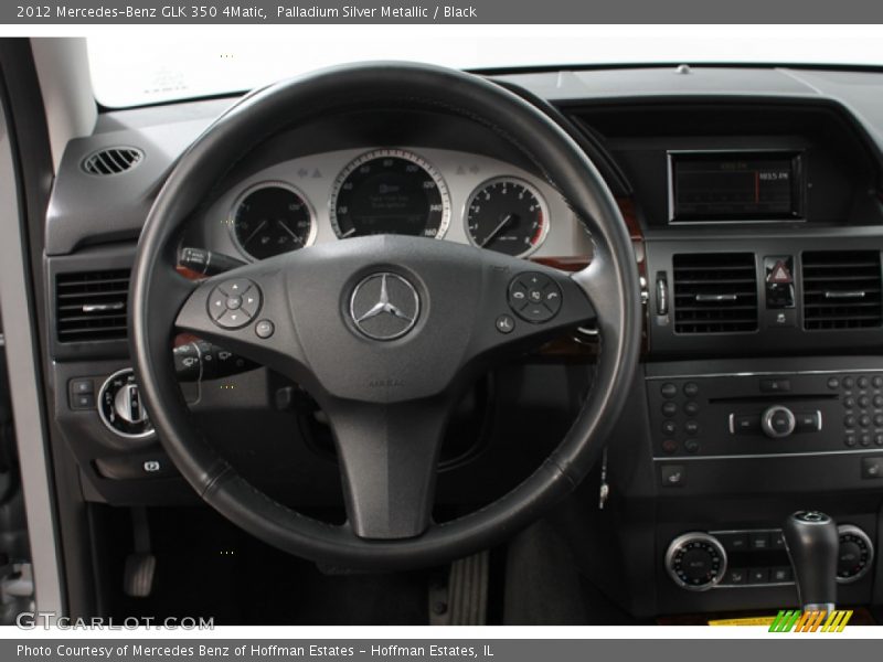 Palladium Silver Metallic / Black 2012 Mercedes-Benz GLK 350 4Matic