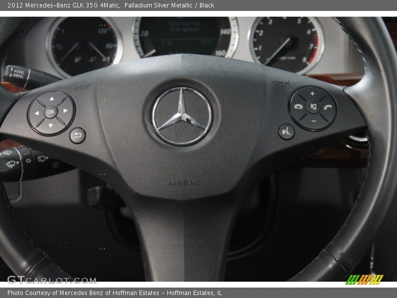 Palladium Silver Metallic / Black 2012 Mercedes-Benz GLK 350 4Matic