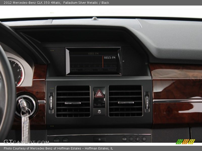 Palladium Silver Metallic / Black 2012 Mercedes-Benz GLK 350 4Matic