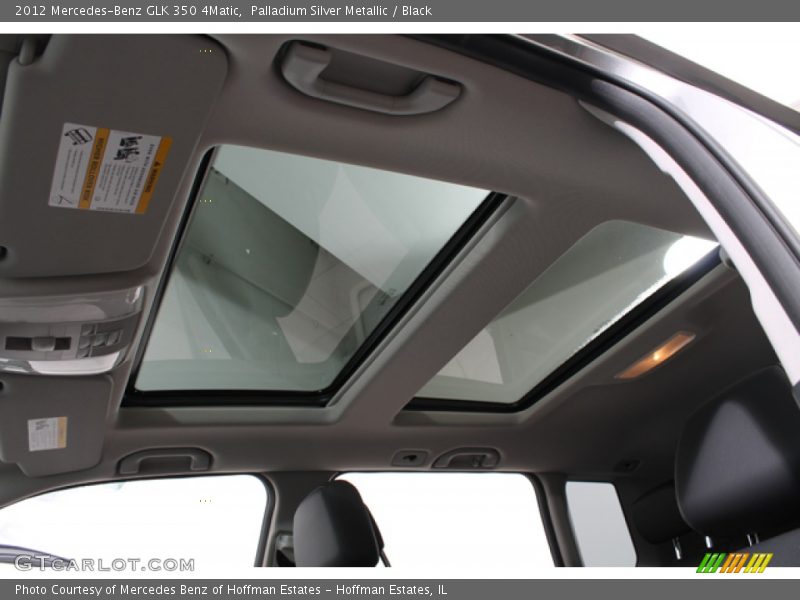 Palladium Silver Metallic / Black 2012 Mercedes-Benz GLK 350 4Matic