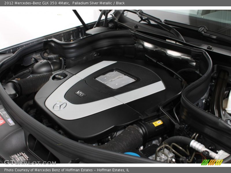 Palladium Silver Metallic / Black 2012 Mercedes-Benz GLK 350 4Matic