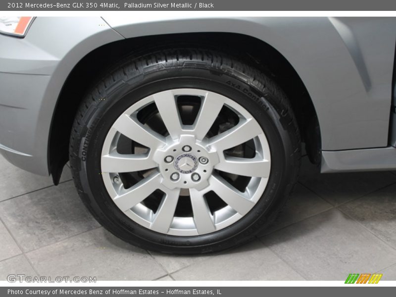 Palladium Silver Metallic / Black 2012 Mercedes-Benz GLK 350 4Matic